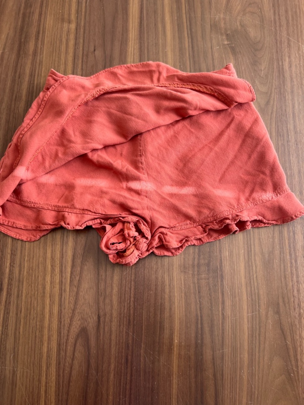 Altar'd State Rust Red Ruffled Skort - Picture 2 of 4